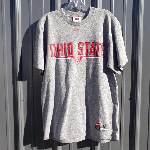 Nike Gray Ohio State Graphic Design Short Sleeve Tee- Size M - Picture 1 of 5
